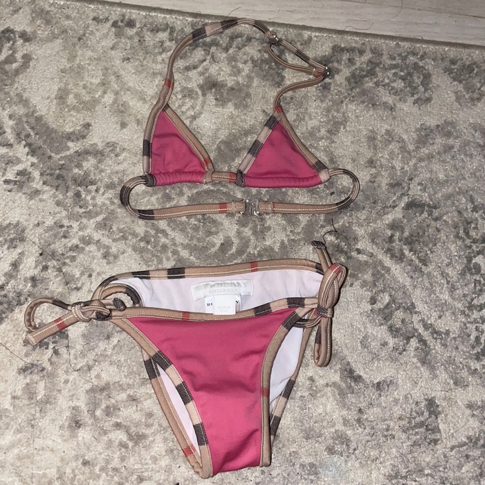 Brand new authentic baby girl toddler girl retail 200.00 Burberry swim swimsuit